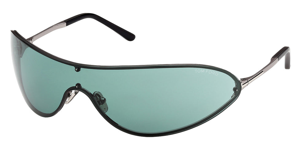Tom Ford® FT1396 Sunglasses FT1396 12N 0 - 12N - Shiny Dark Ruthenium/Shiny Dark Ruthenium