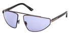 Tom Ford® FT1399 Sunglasses FT1399 13Y 64 - 13Y - Matte Dark Ruthenium/Matte Dark Ruthenium