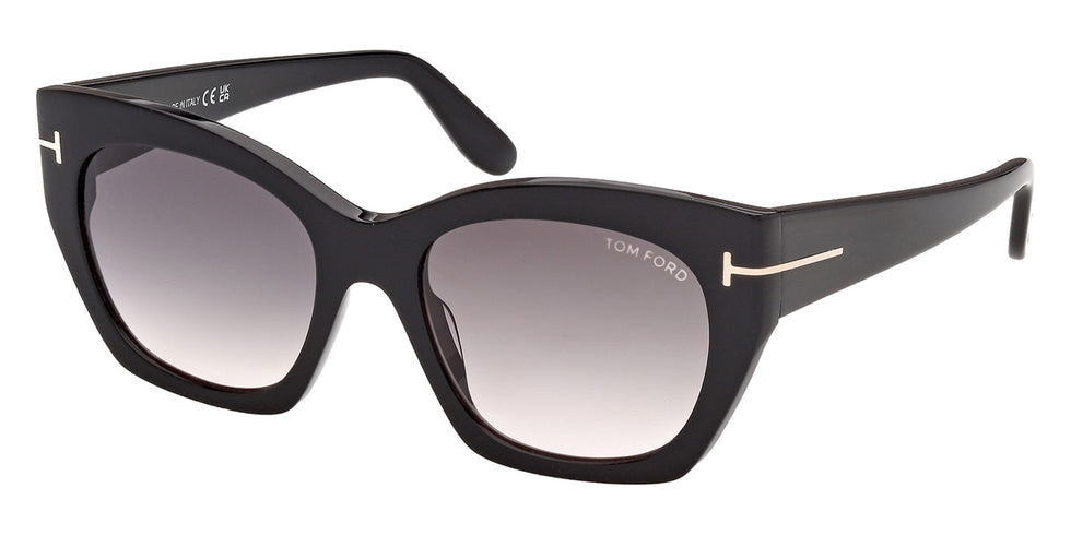 Tom Ford® FT1422 Sunglasses FT1422 01B 54 - 01B - Shiny Black/Shiny Black