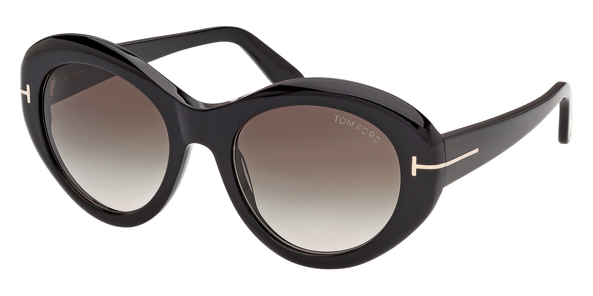 Tom Ford® FT1423 Sunglasses FT1423 01B 54 - 01B - Shiny Black/Shiny Black