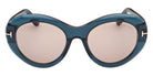 Tom Ford® FT1423 Sunglasses FT1423 87E 54 - 87E - Shiny Turquoise/Shiny Turquoise