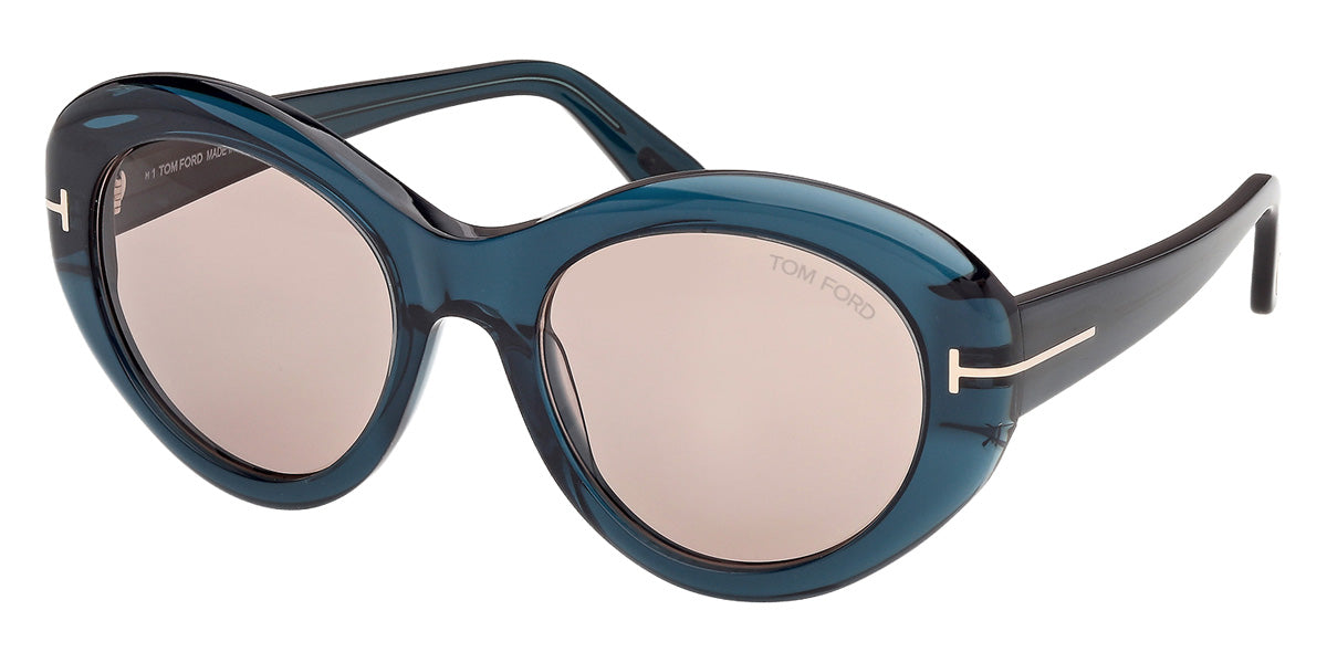 Tom Ford® FT1423 Sunglasses FT1423 87E 54 - 87E - Shiny Turquoise/Shiny Turquoise