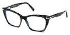 Tom Ford® FT5709-B FT5709-B 056 54 - 056/Havana/Texture / Havana/Texture Eyeglasses
