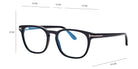Tom Ford® FT5868-B FT5868-B 001 53 - 001 - Shiny Black / Shiny Black Eyeglasses