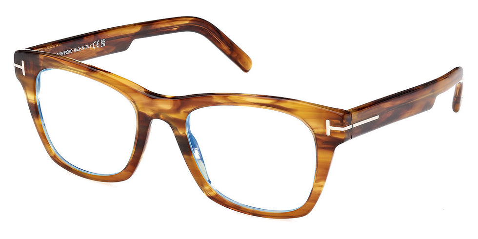Tom Ford® FT5886-B FT5886-B 047 52 - 047 - Shiny Light Brown / Shiny Light Brown Eyeglasses