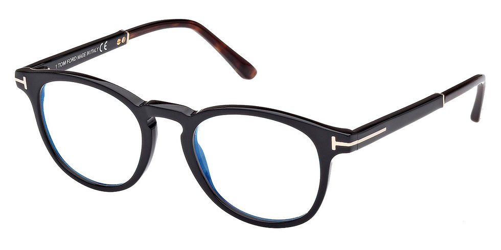 Tom Ford® FT5891-B FT5891-B 005 49 - 005 - Shiny Black / Dark Havana Eyeglasses