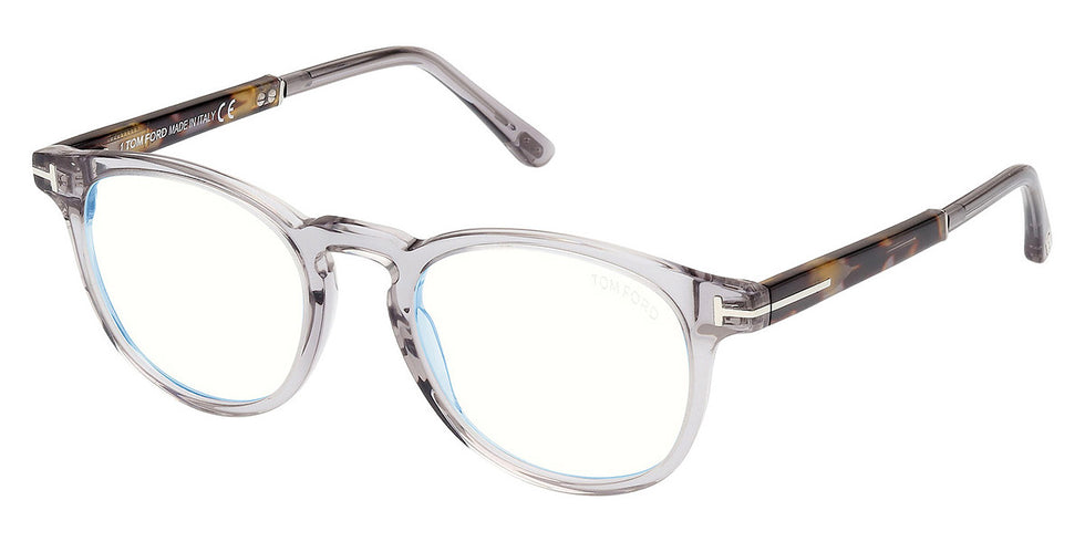 Tom Ford® FT5891-B FT5891-B 020 49 - 020 - Shiny Grey / Coloured Havana Eyeglasses