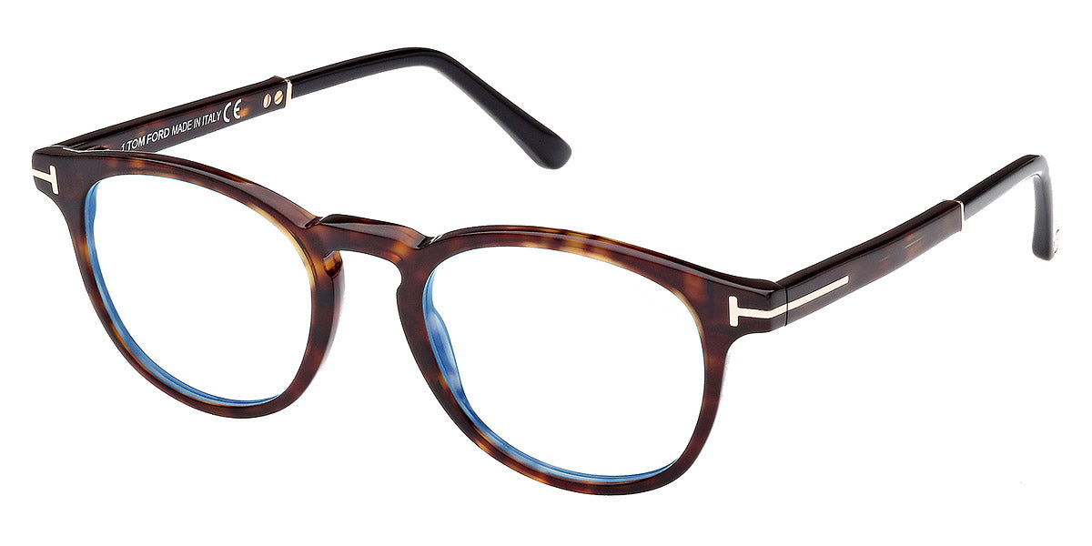 Tom Ford® FT5891-B FT5891-B 056 49 - 056 - Dark Havana / Shiny Black Eyeglasses