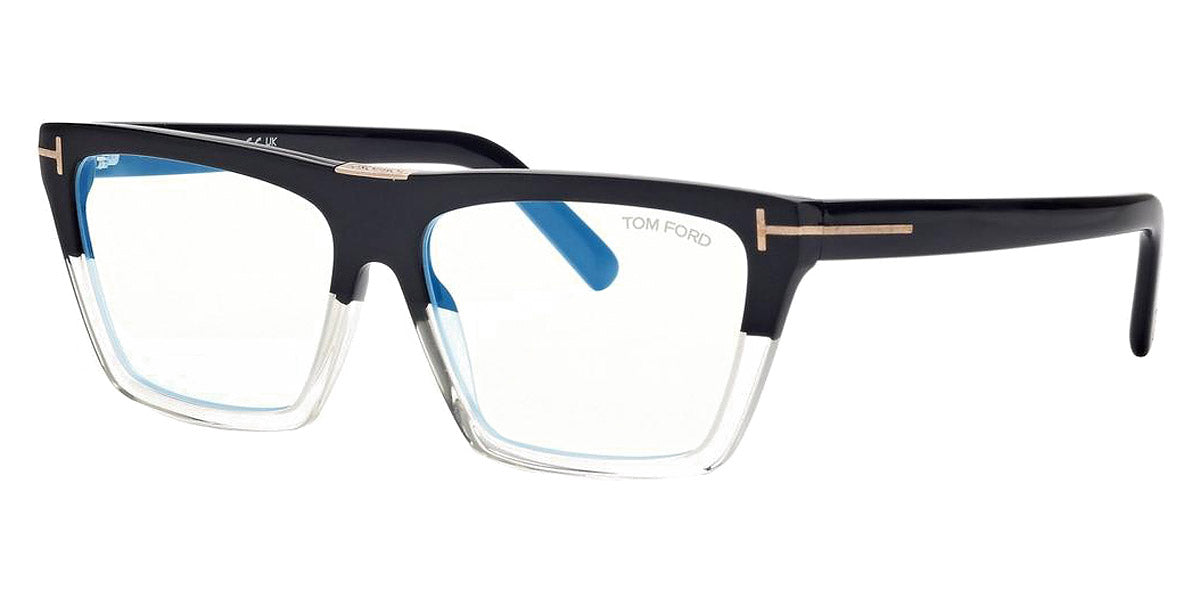 Tom Ford EYEGLASSES TF5912B-001-57 New with case Tom Ford Blue Light Block Square Ladies Eyeglasses FT5912-B  main image 2
