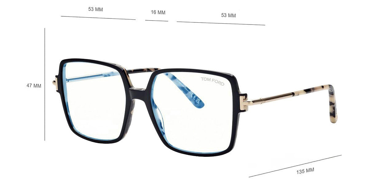 Tom Ford® FT5915-B Square Eyeglasses - EuroOptica display picture 2