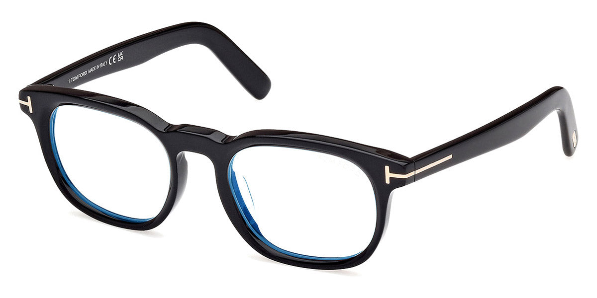 Tom Ford® FT5930-D-B FT5930-D-B 001 52 - 001 - Shiny Black / Shiny Black Eyeglasses