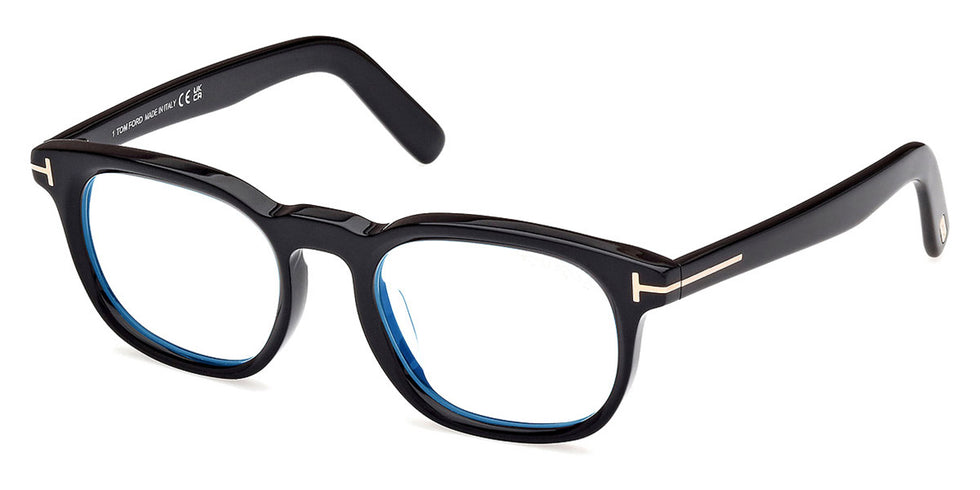 Tom Ford® FT5930-D-B FT5930-D-B 001 52 - 001 - Shiny Black / Shiny Black Eyeglasses