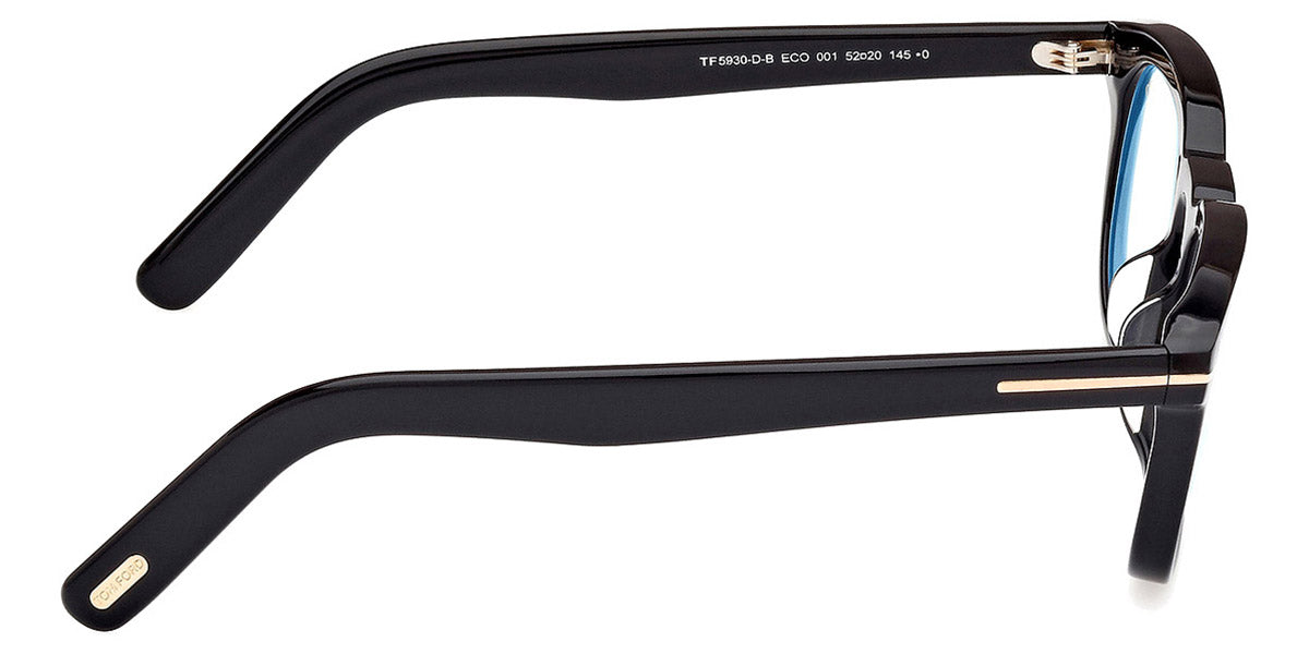 Tom Ford® FT5930-D-B FT5930-D-B 001 52 - 001 - Shiny Black / Shiny Black Eyeglasses