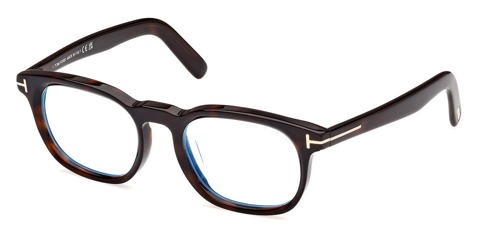 Tom Ford® FT5930-D-B FT5930-D-B 052 52 - 052 - Dark Havana / Dark Havana Eyeglasses