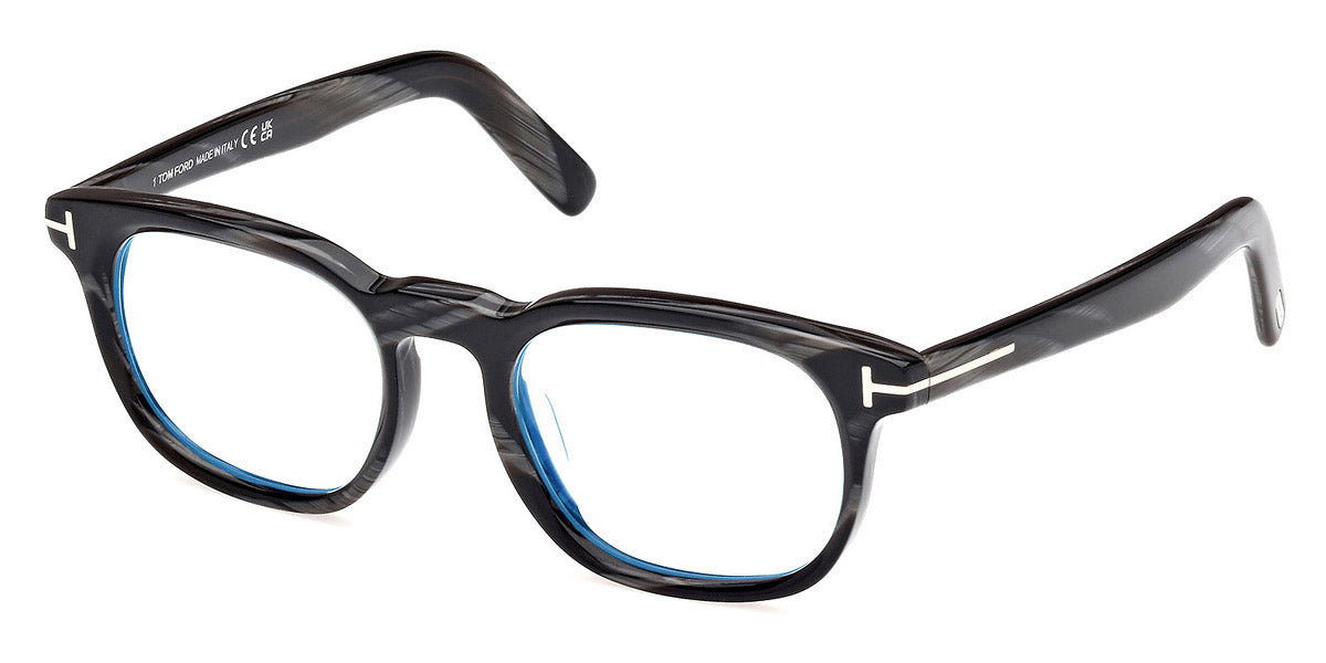 Tom Ford® FT5930-D-B FT5930-D-B 063 52 - 063 - Black Horn / Black Horn Eyeglasses