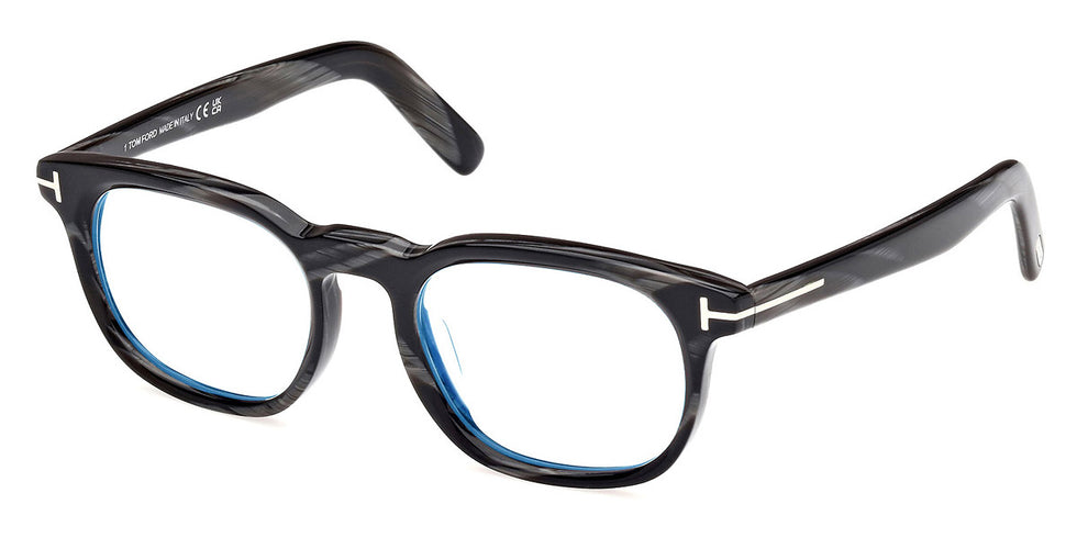 Tom Ford® FT5930-D-B FT5930-D-B 063 52 - 063 - Black Horn / Black Horn Eyeglasses