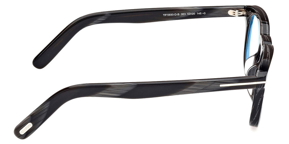 Tom Ford® FT5930-D-B FT5930-D-B 063 52 - 063 - Black Horn / Black Horn Eyeglasses