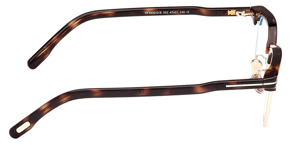 Tom Ford® FT5932-D-B FT5932-D-B 052 47 - 052 - Dark Havana / Dark Havana Eyeglasses