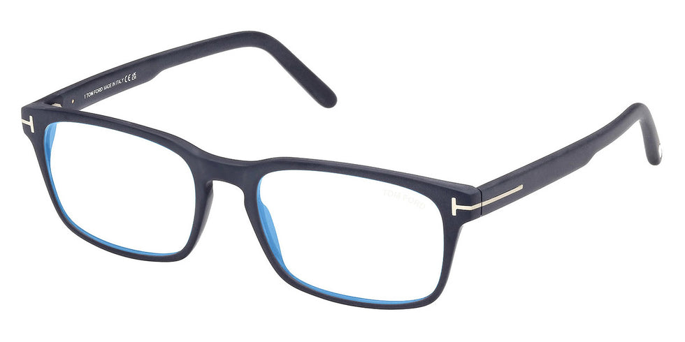 Tom Ford® FT5938-B FT5938-B 091 54 - 091 - Matte Blue / Matte Blue Eyeglasses