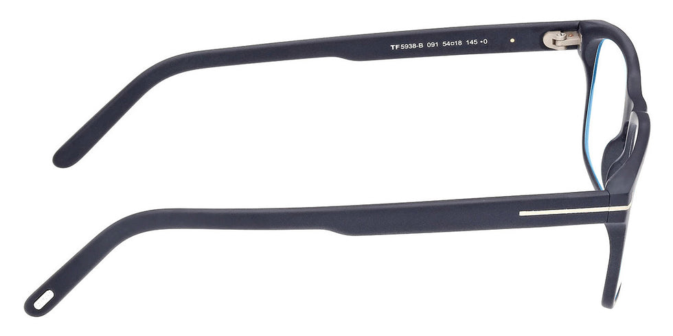 Tom Ford® FT5938-B FT5938-B 091 54 - 091 - Matte Blue / Matte Blue Eyeglasses