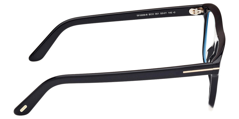Tom Ford® FT5939-B FT5939-B 001 52 - 001 - Shiny Black / Shiny Black Eyeglasses