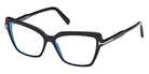 Tom Ford® FT5948-B FT5948-B 001 55 - 001 - Shiny Black / Shiny Black Eyeglasses