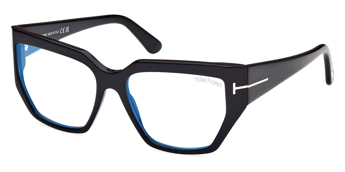 Tom Ford® FT5951-B FT5951-B 001 54 - 001 - Shiny Black / Shiny Black Eyeglasses