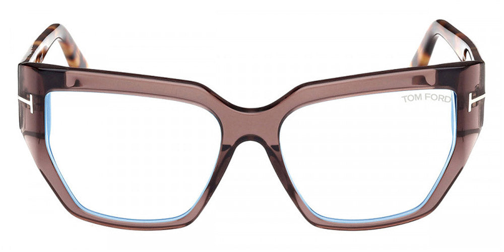 Tom Ford® FT5951-B FT5951-B 048 54 - 048 - Shiny Dark Brown / Shiny Dark Brown Eyeglasses