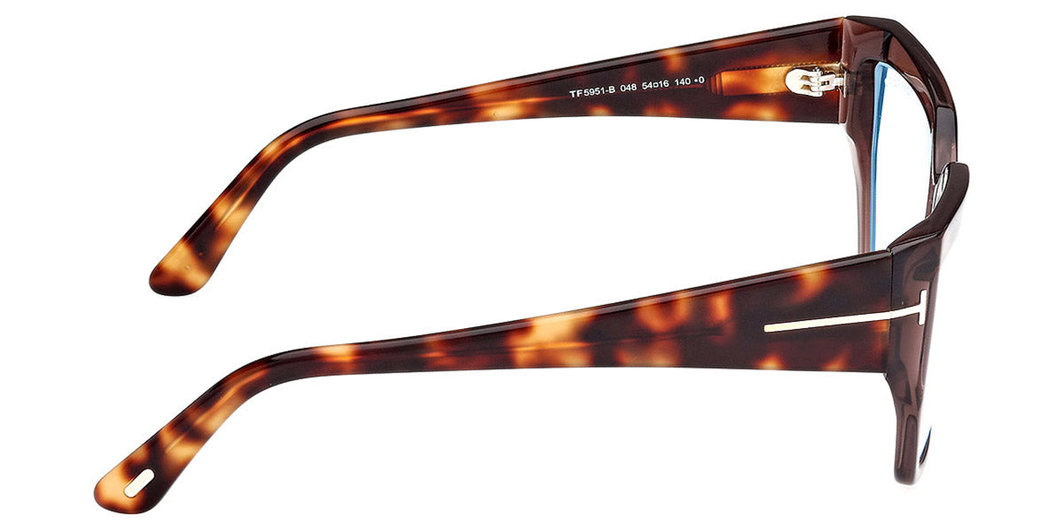 Tom Ford® FT5951-B FT5951-B 048 54 - 048 - Shiny Dark Brown / Shiny Dark Brown Eyeglasses