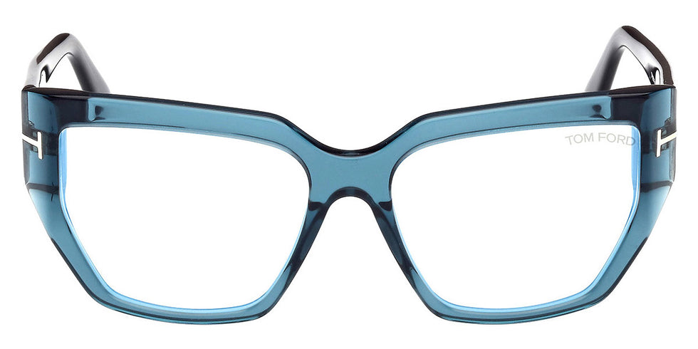 Tom Ford® FT5951-B FT5951-B 092 54 - 092 - Shiny Blue / Shiny Blue Eyeglasses