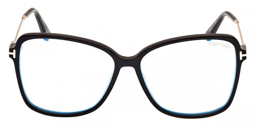 Tom Ford® FT5953-B FT5953-B 001 55 - 001 - Shiny Black / Shiny Black Eyeglasses