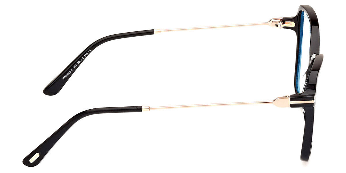 Tom Ford® FT5953-B FT5953-B 001 55 - 001 - Shiny Black / Shiny Black Eyeglasses