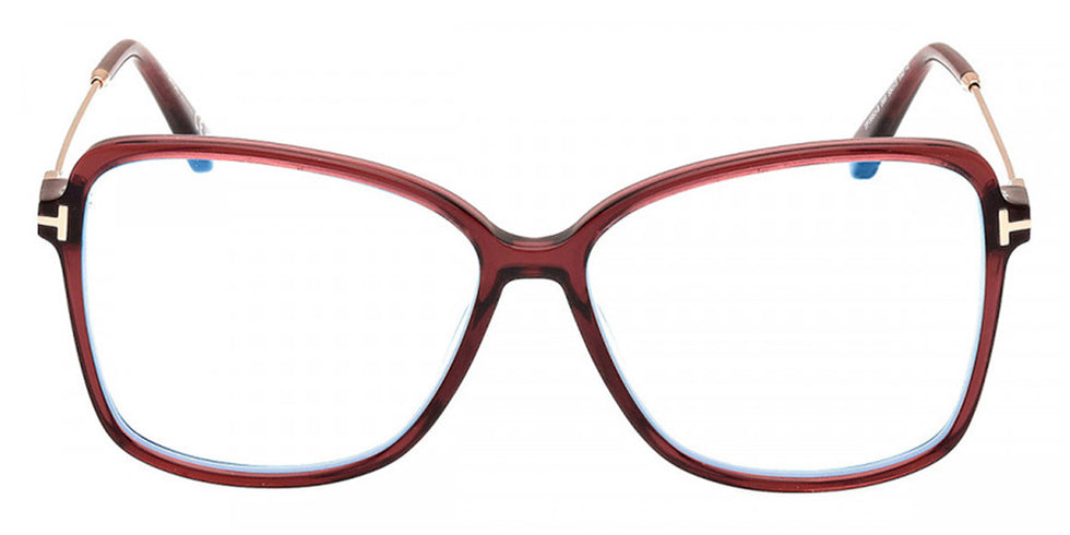 Tom Ford® FT5953-B FT5953-B 069 55 - 069 - Shiny Bordeaux / Shiny Bordeaux Eyeglasses