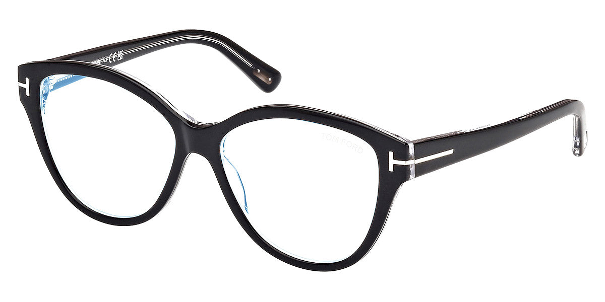 Tom Ford® FT5954-B FT5954-B 003 54 - 003 - Black/Crystal / Black/Crystal Eyeglasses