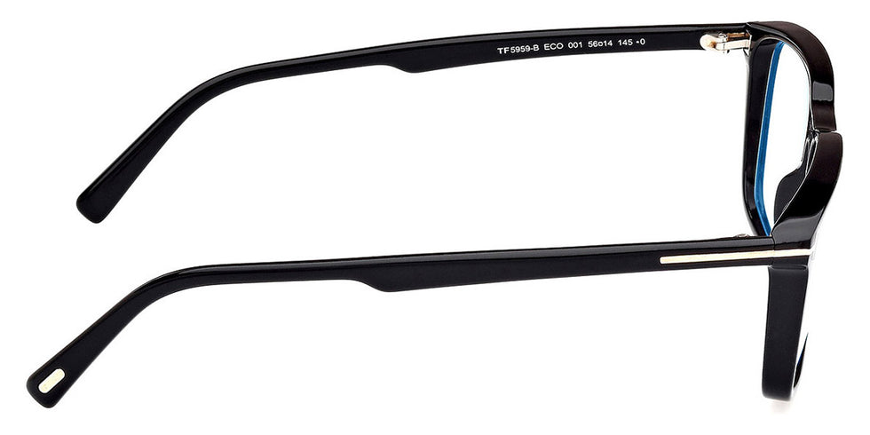 Tom Ford® FT5959-B FT5959-B 001 56 - 001 - Shiny Black / Shiny Black Eyeglasses