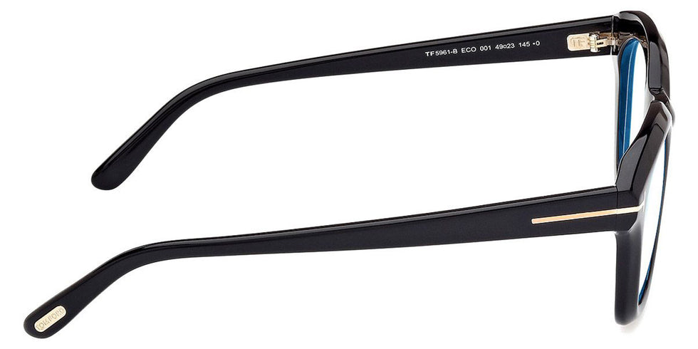 Tom Ford® FT5961-B FT5961-B 001 49 - 001 - Shiny Black / Shiny Black Eyeglasses