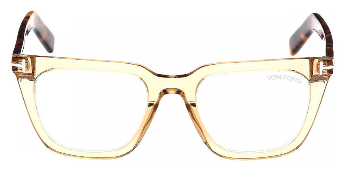 Tom Ford® FT5963-B FT5963-B 045 50 - 045 - Shiny Light Brown / Blonde Havana Eyeglasses
