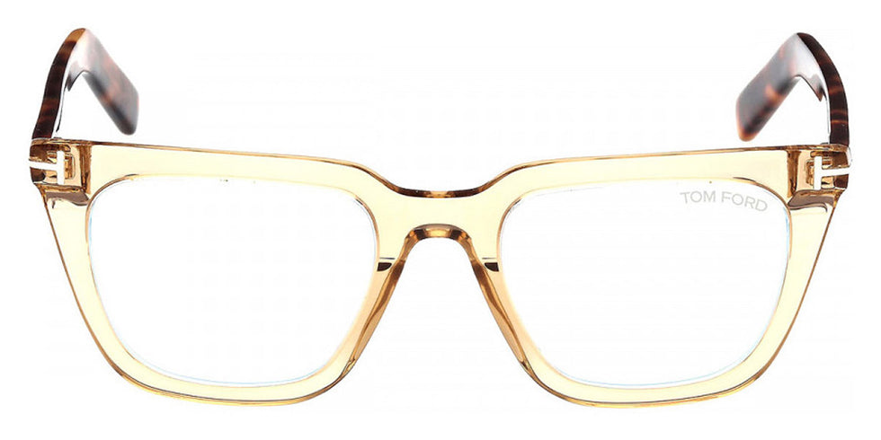 Tom Ford® FT5963-B FT5963-B 045 50 - 045 - Shiny Light Brown / Blonde Havana Eyeglasses