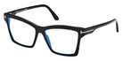 Tom Ford® FT5964-B FT5964-B 001 54 - 001 - Shiny Black / Shiny Black Eyeglasses