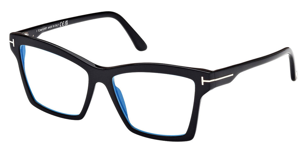 Tom Ford® FT5964-B FT5964-B 001 54 - 001 - Shiny Black / Shiny Black Eyeglasses