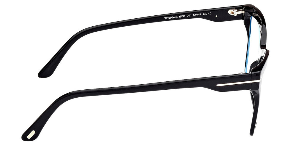 Tom Ford® FT5964-B FT5964-B 001 54 - 001 - Shiny Black / Shiny Black Eyeglasses