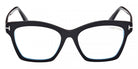 Tom Ford® FT5965-B FT5965-B 001 53 - 001 - Shiny Black / Shiny Black Eyeglasses