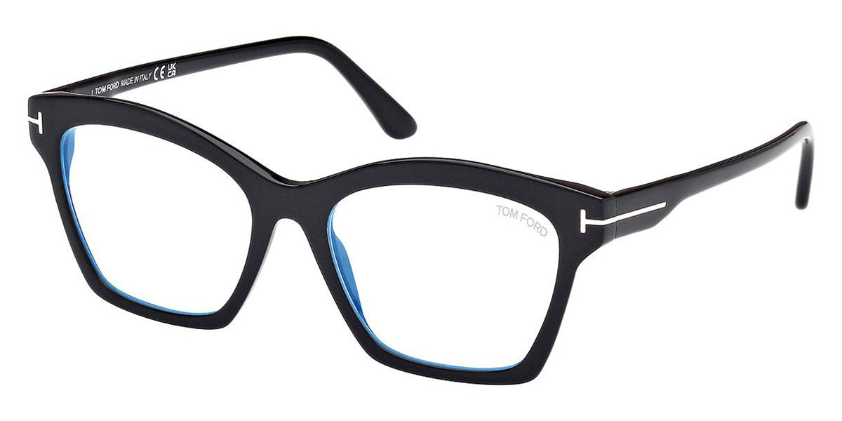 Tom Ford® FT5965-B FT5965-B 001 53 - 001 - Shiny Black / Shiny Black Eyeglasses