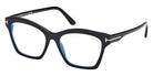 Tom Ford® FT5965-B FT5965-B 001 53 - 001 - Shiny Black / Shiny Black Eyeglasses