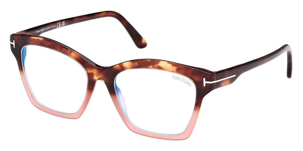 Tom Ford® FT5965-B FT5965-B 055 53 - 055 - Havana/Monocolor / Havana/Monocolor Eyeglasses