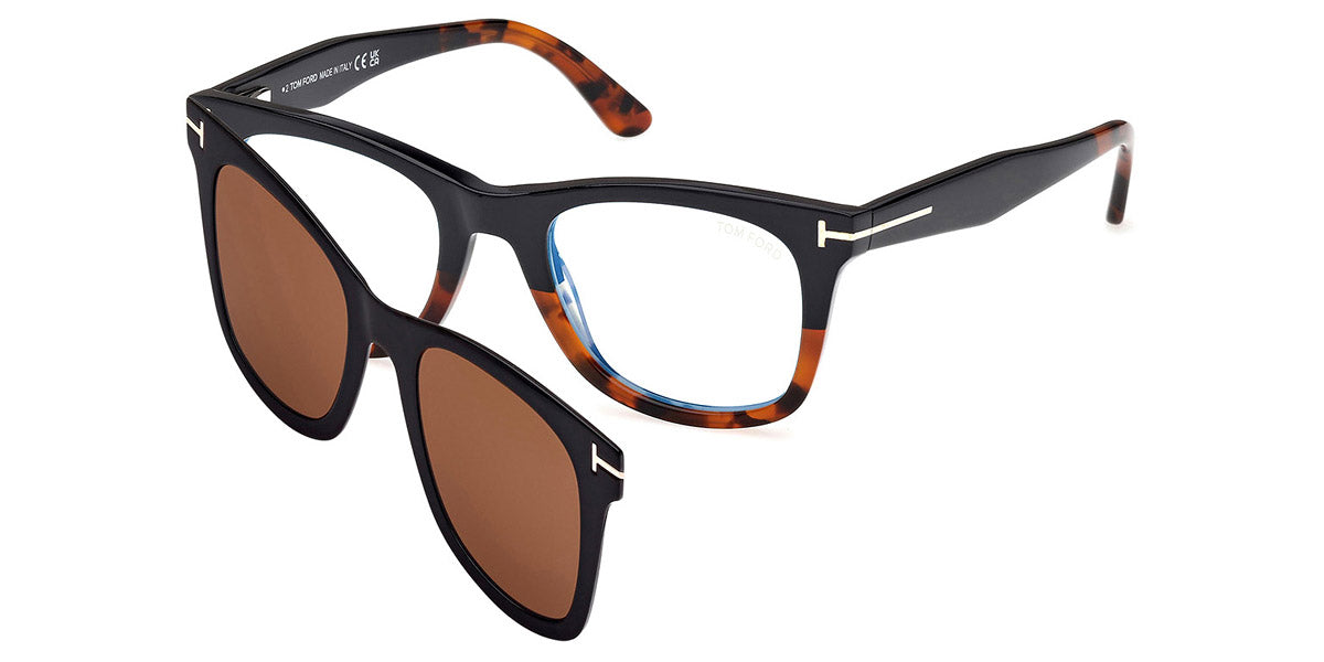 Tom Ford® FT5970-B FT5970-B 005 50 - 005/Black/Havana / Black/Havana Eyeglasses