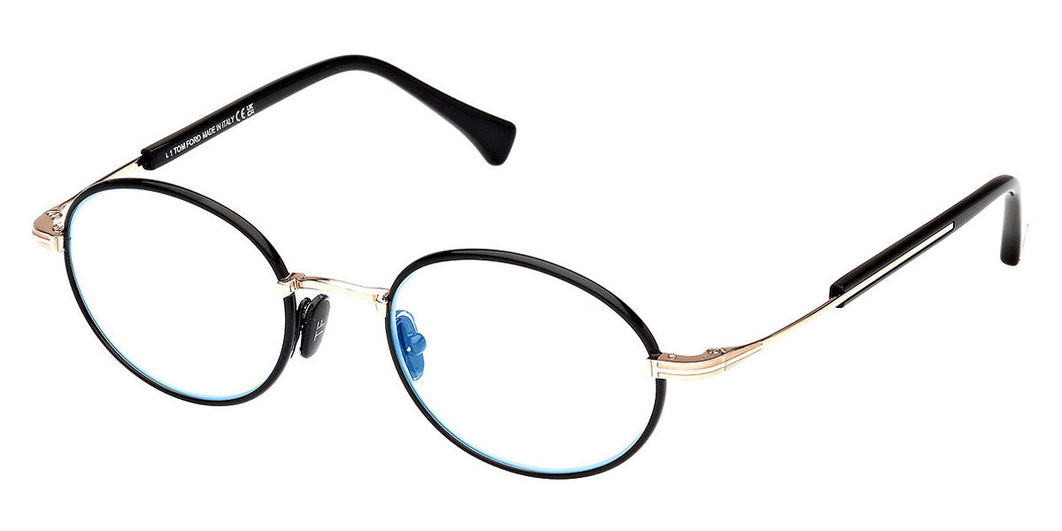 Tom Ford® FT5973-B FT5973-B 005 49 - 005 - Shiny Black / Shiny Rose Gold Eyeglasses
