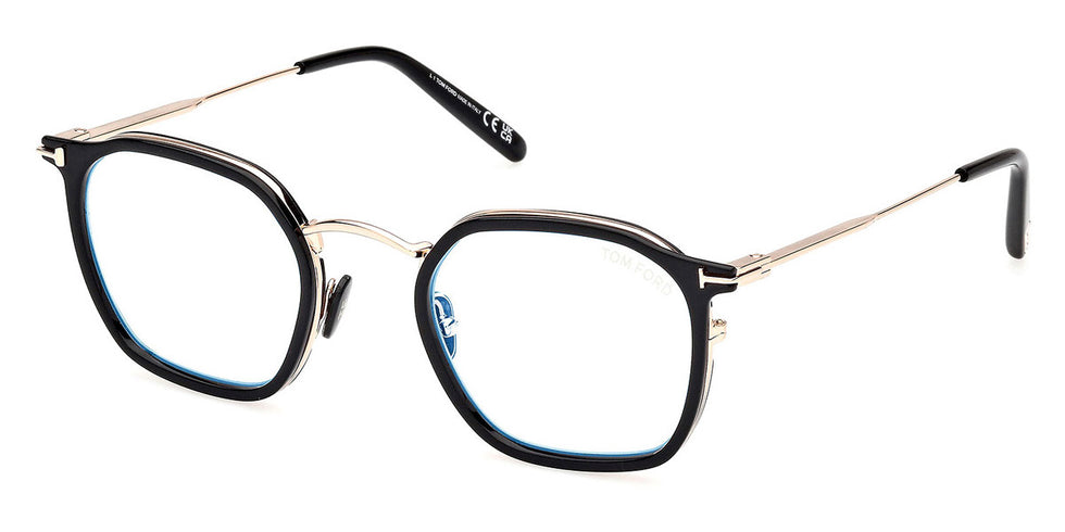 Tom Ford® FT5974-B FT5974-B 005 50 - 005 - Shiny Black / Shiny Rose Gold Eyeglasses