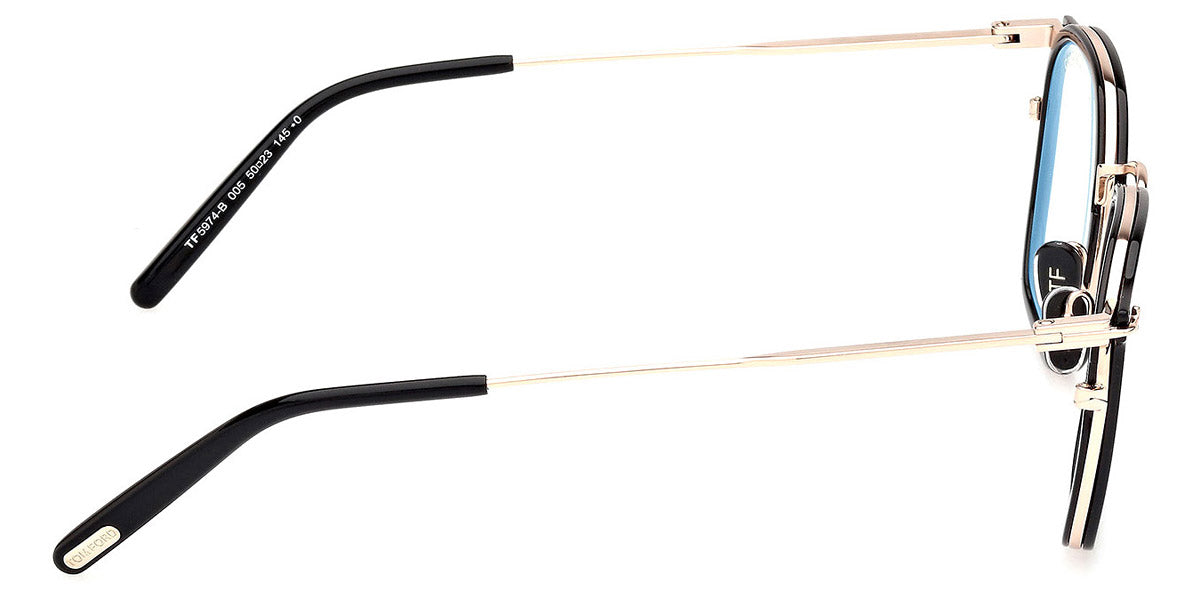 Tom Ford® FT5974-B FT5974-B 005 50 - 005 - Shiny Black / Shiny Rose Gold Eyeglasses