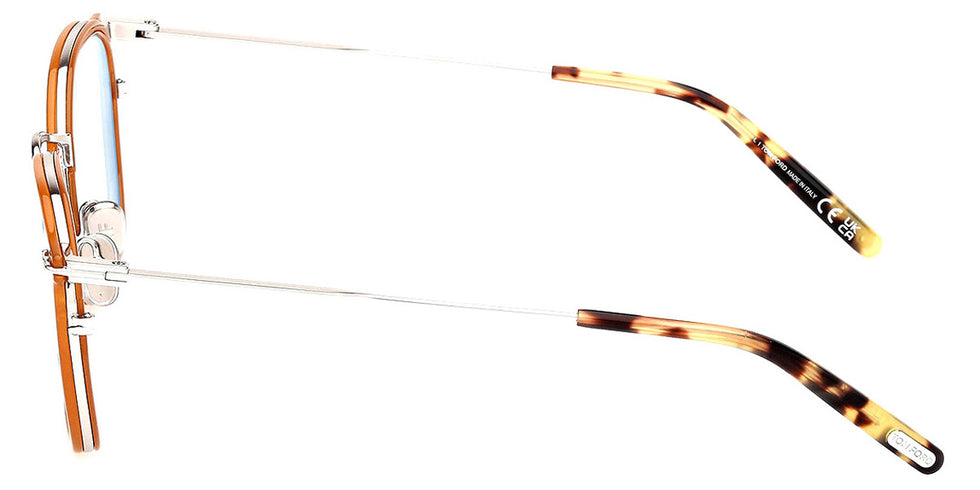 Tom Ford® FT5974-B FT5974-B 041 50 - 041 - Shiny Light Yellow / Shiny Palladium Eyeglasses